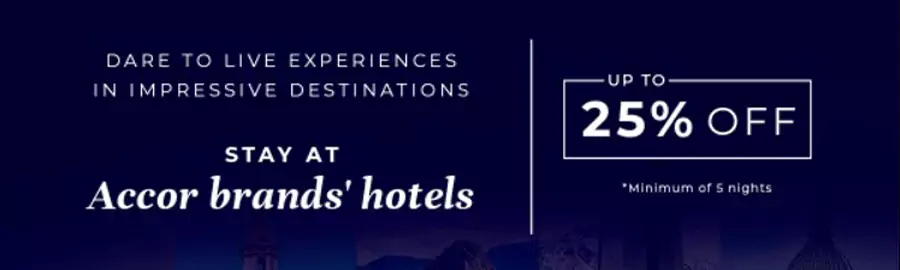 雅高活动，南美酒店长住可享75折优惠