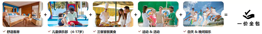 全包式度假村包含的项目