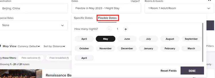 万豪查找积分房步骤4 万豪查找积分房步骤4