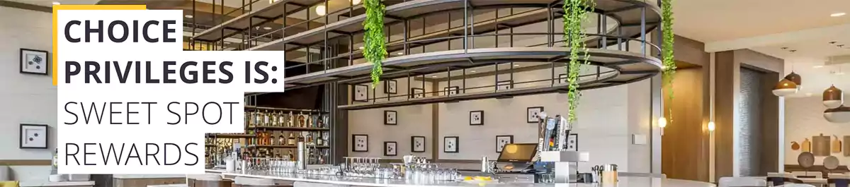 Choice Hotels:积分兑换优惠活动 SWEET SPOT REWARDS Choice Hotels:积分兑换优惠活动 SWEET SPOT REWARDS