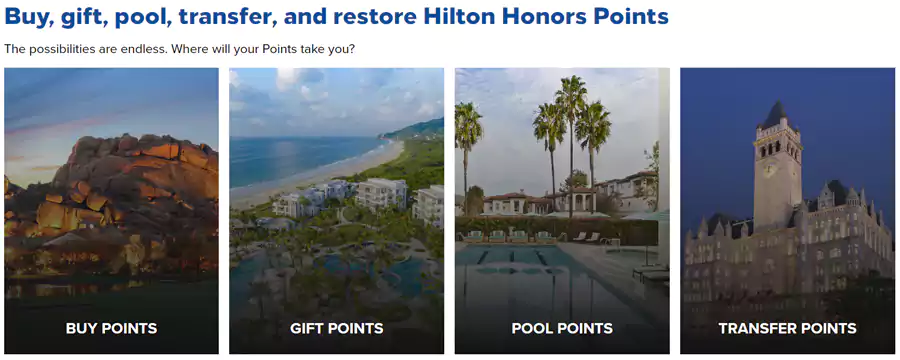 希尔顿买分，选择购买