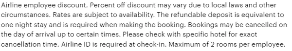 IHG航空公司员工协议价,价格详情 IHG航空公司员工协议价,价格详情