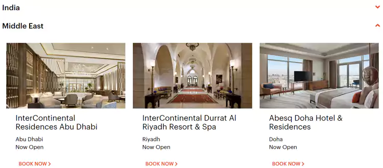 入住中东、印度新开业IHG酒店72折,酒店列表 入住中东、印度新开业IHG酒店72折,酒店列表