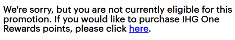 如果你没有被定向到，就会显示“We're sorry”。
