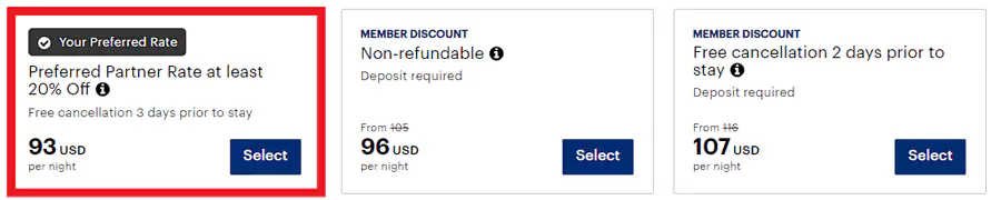 IHG Railcard 8折协议价,价格示例 IHG Railcard 8折协议价,价格示例