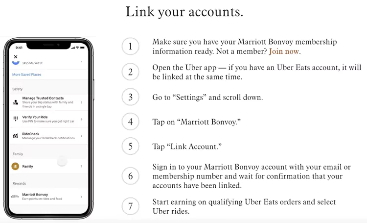 关联万豪旅享家与Uber账户 关联万豪 X Uber账户