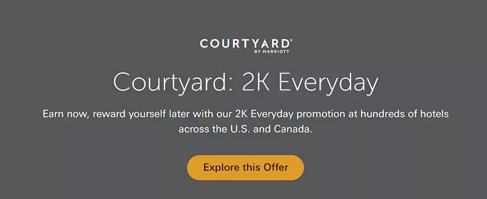 万豪活动：入住北美万怡酒店，每晚2000点