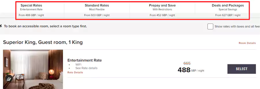 通用协议代码NPR查询伦敦酒店协议价格