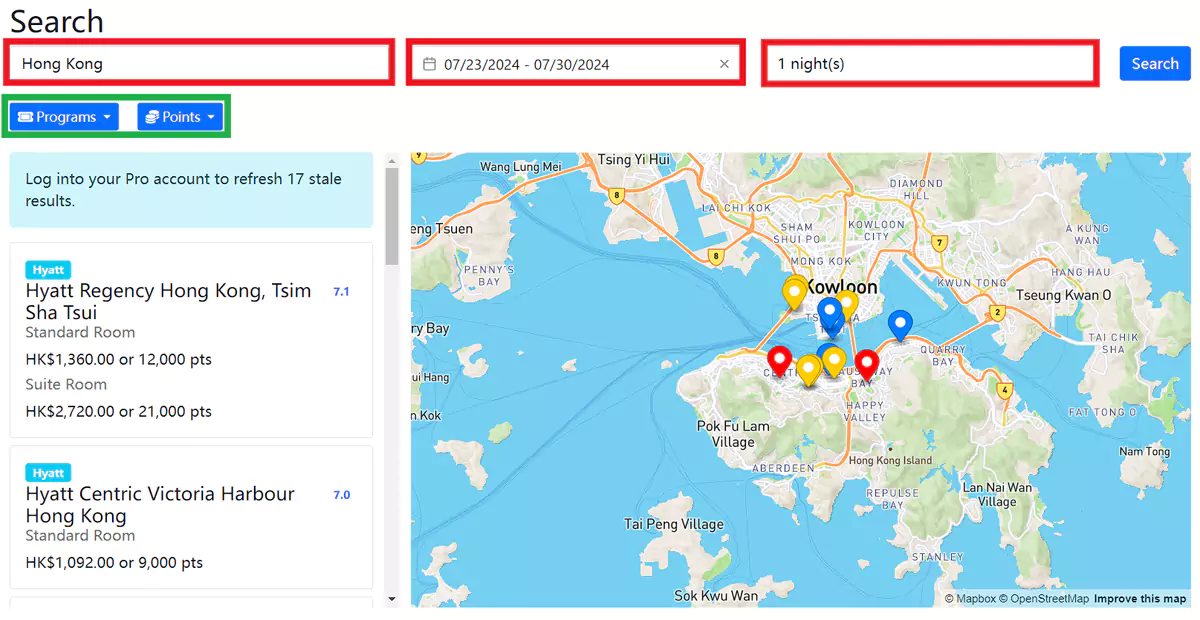在Rooms.aero直接查询酒店积分房可用性的搜索结果,填写筛选框以获取最终结果 在Rooms.aero直接查询酒店积分房可用性的搜索结果,填写筛选框以获取最终结果