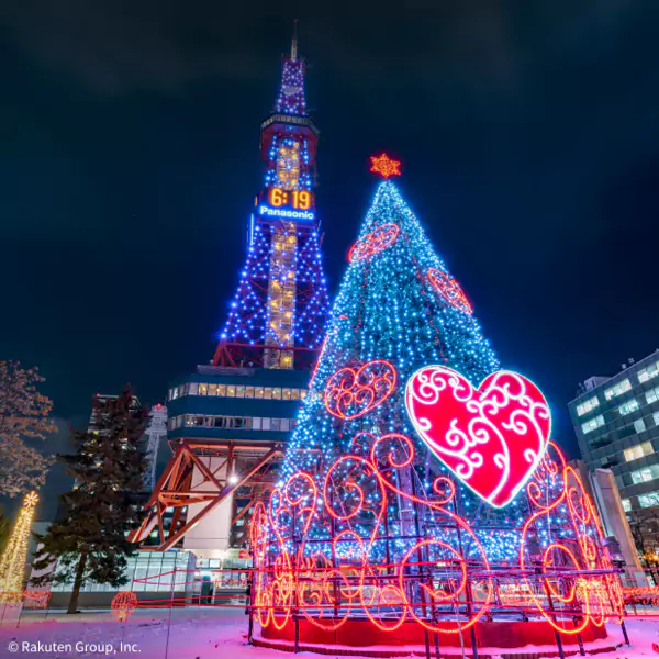 北海道札幌「札幌白色灯树节」结合北海道纯白雪景与精致灯光设计,为旅客带来冬日浪漫的视觉享受