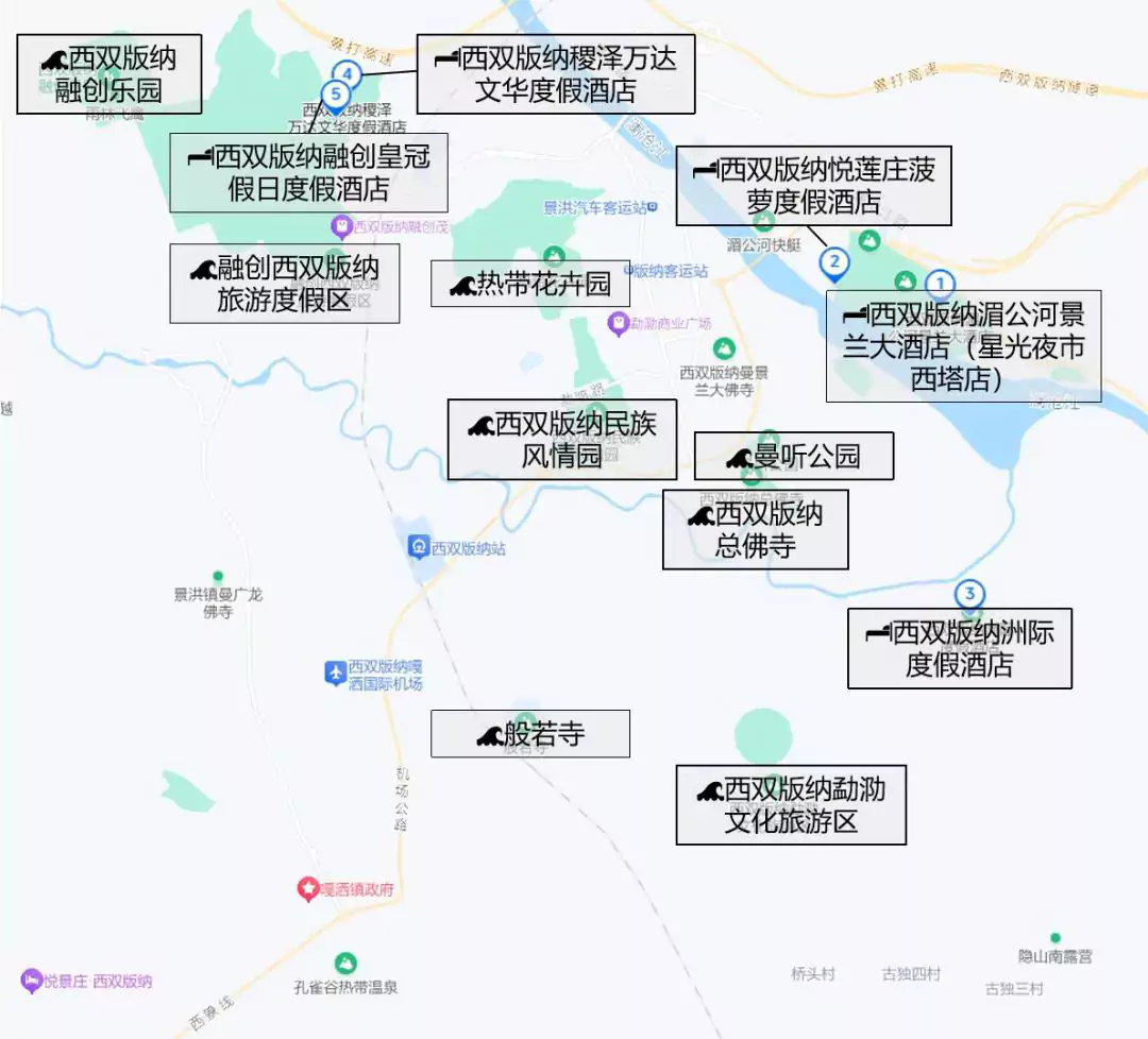西双版纳景洪市地图