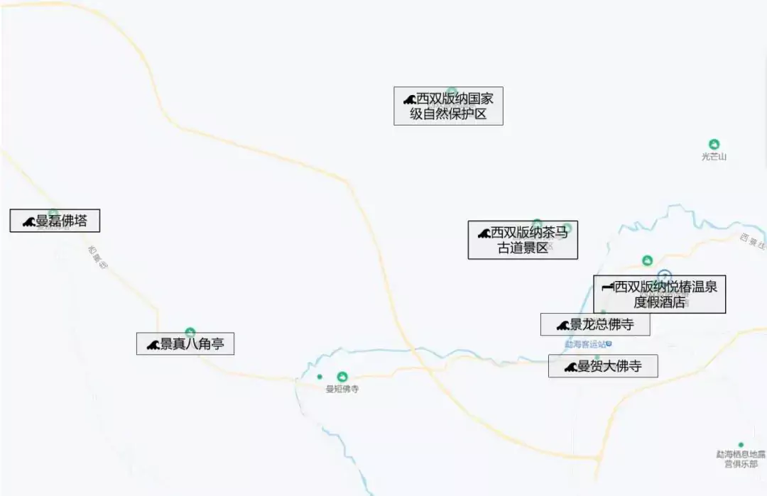西双版纳勐海县地图