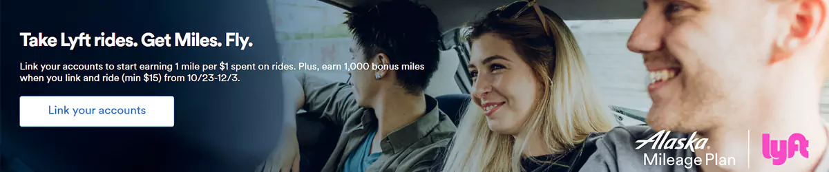 阿拉斯加航空 x Lyft,关联两者会员,乘车拿里程 阿拉斯加航空 x Lyft,关联两者会员,乘车拿里程