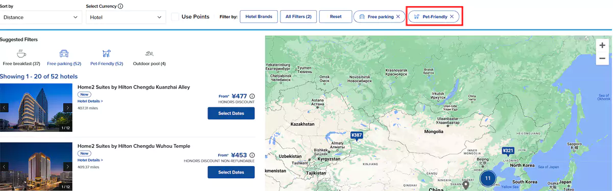 希尔顿查询宠物友好型酒店 希尔顿查询宠物友好型酒店
