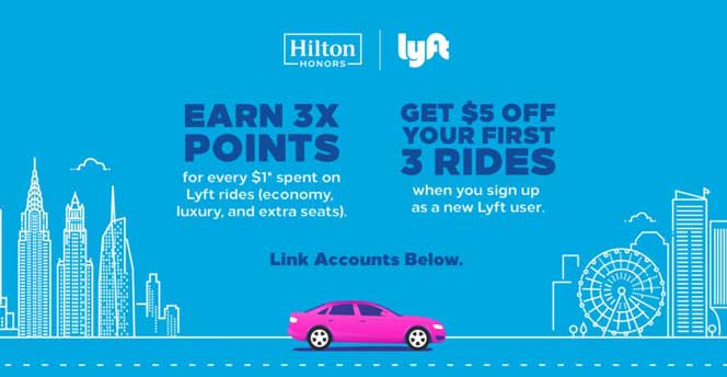 乘Lyft拿希尔顿积分 乘Lyft拿希尔顿积分
