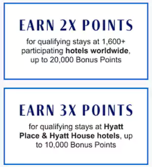 活动期间入住凯悦大部分酒店可以获得双倍积分,入住凯悦嘉轩和凯悦嘉寓酒店可以获得三倍积分。 活动期间入住凯悦大部分酒店可以获得双倍积分,入住凯悦嘉轩和凯悦嘉寓酒店可以获得三倍积分。