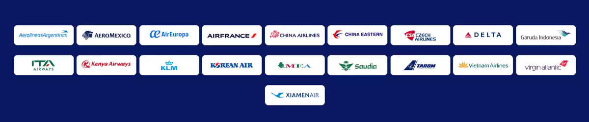 天合联盟成员航空公司