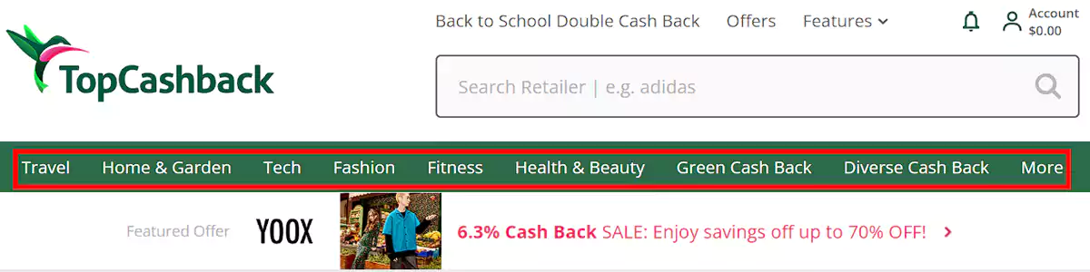 TopCashback介绍，查询