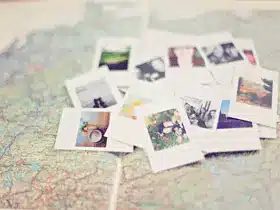 累积的旅行照片