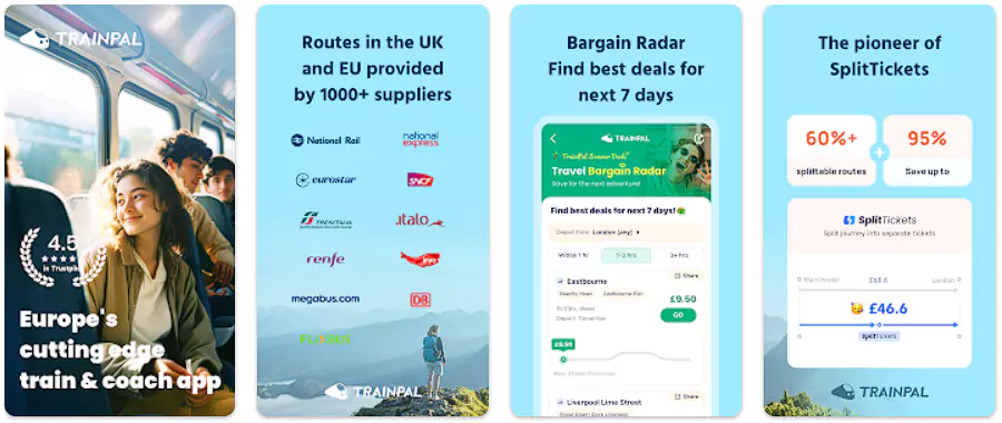 TrainPal 使用攻略，预订英国、欧洲火车票的省钱神器