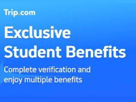 Trip.com 攻略:验证学生身份,获得额外优惠码 Trip.com 攻略:验证学生身份,获得额外优惠码