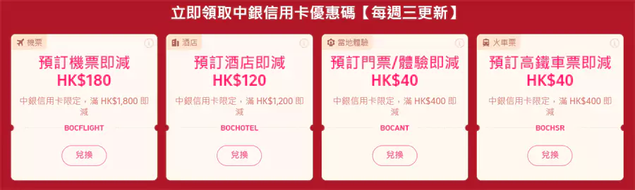 机票：HK$1,800 - HK$180；酒店：HK$1,200 - HK$120；门票、体验：HK$400 - HK$40；高铁票：HK$400 - HK$40