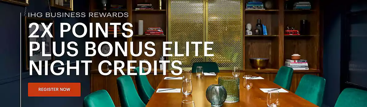 IHG 商悦会活动：为他人预订获得双倍积分+定级房晚
