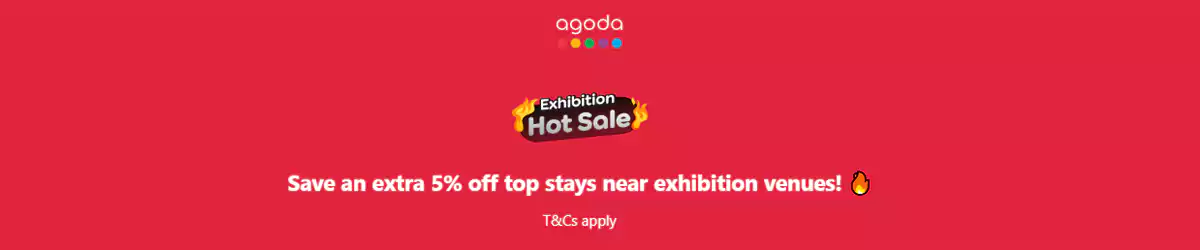 Agoda 优惠:预订香港展场附近住宿可享额外95折 Agoda 优惠:预订香港展场附近住宿可享额外95折