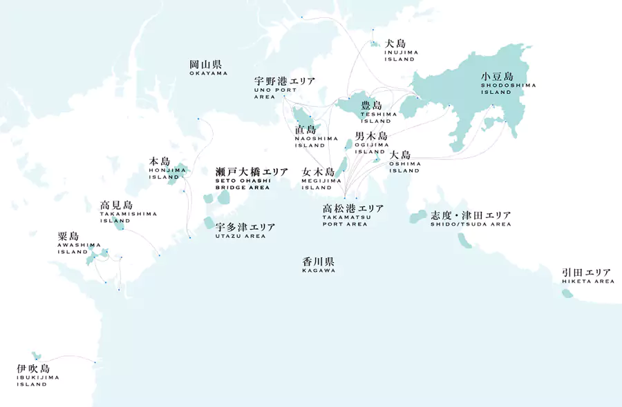 濑户内国际艺术祭,地图 濑户内国际艺术祭,地图