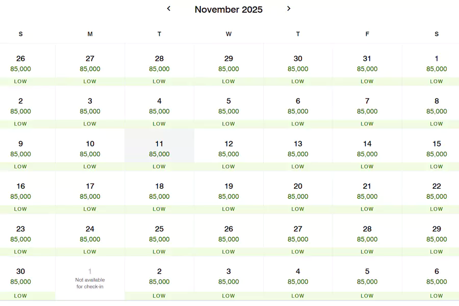 目前马尔代夫W在11月份还有大量85000点可以兑换的房间 目前马尔代夫W在11月份还有大量85000点可以兑换的房间