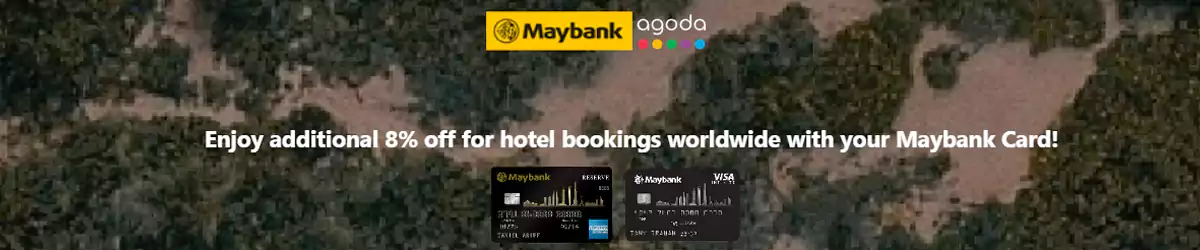 Agoda x Maybank 优惠码,预订酒店可享92折优惠 Agoda x Maybank 优惠码,预订酒店可享92折优惠
