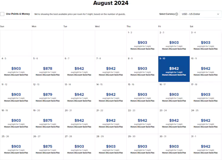 莫雷阿岛希尔顿酒店现金入住价格