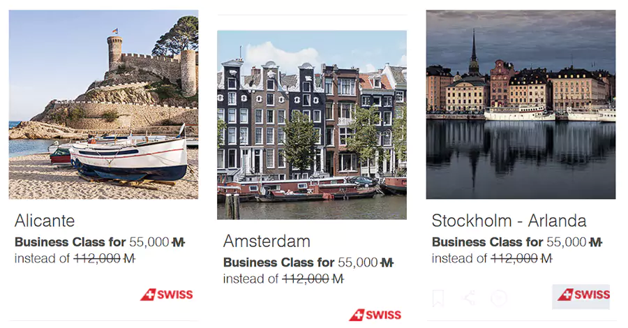 欧美航线商务舱往返机票兑换仅需55,000汉莎里程