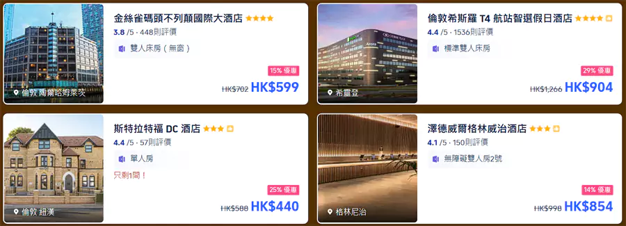 各地酒店优惠