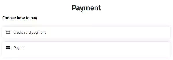 支付支持Visa、Mastercard、美国运通、大来这四种信用卡,也可以用Paypal支付 支付支持Visa、Mastercard、美国运通、大来这四种信用卡,也可以用Paypal支付