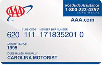 AAA 会员卡，持卡会员可享AAA 协议价