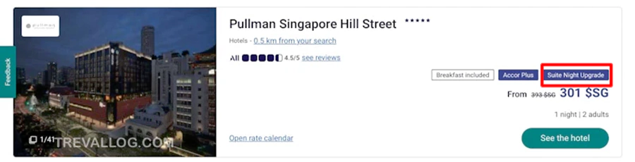 如果预订的房型符合升级条件,就会显示可以使用套房升级券; 如果预订的房型符合升级条件,就会显示可以使用套房升级券;