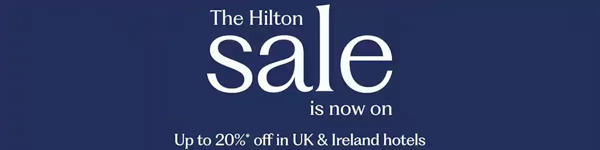 希尔顿活动：预订英国及爱尔兰酒店可享8折优惠