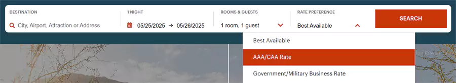 洲际 IHG 预订 AAA 协议价（CAA协议价）