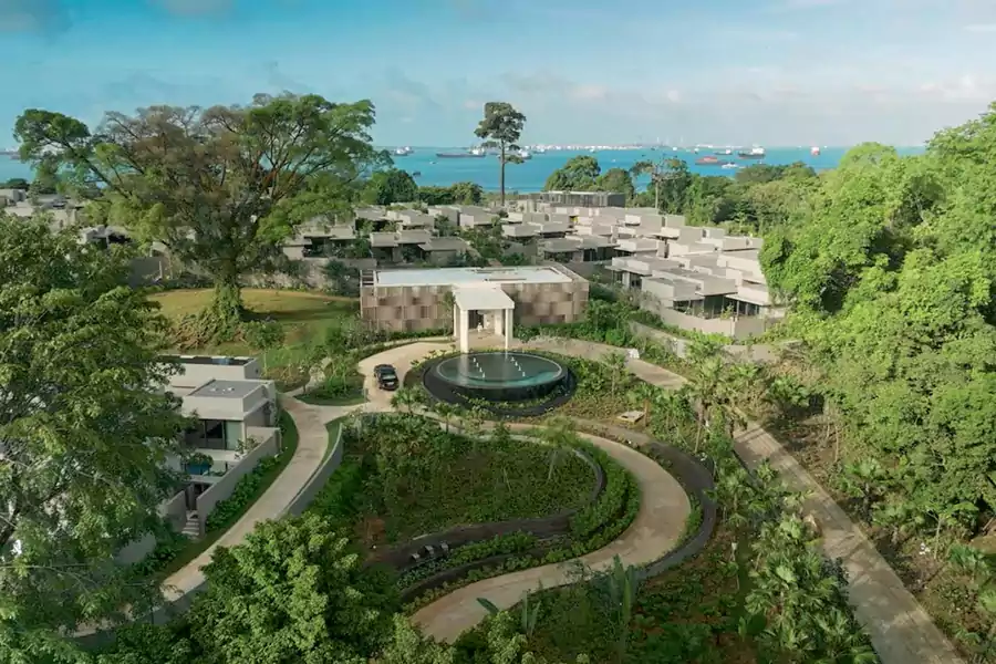 度假村共有 62 座私人泳池别墅,房型丰富 圣淘沙莱佛士酒店共有 62 座私人泳池别墅,房型丰富