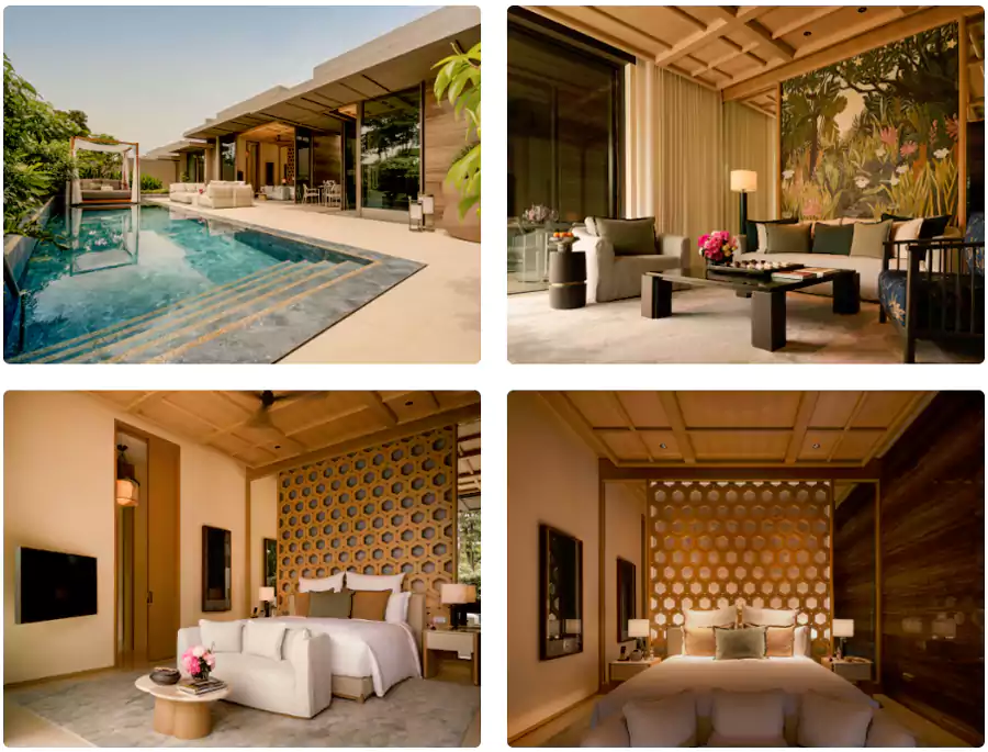 花园一卧别墅每晚起价 1398 新币,费用涵盖每日早餐、私人来回接送服务以及迎宾鸡尾酒等 花园一卧别墅每晚起价 1398 新币,费用涵盖每日早餐、私人来回接送服务以及迎宾鸡尾酒等