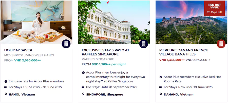 Accor Plus 雅高A佳会员的订房折扣活动