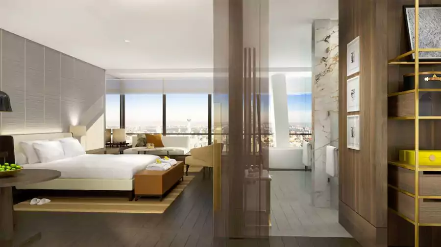 基础房型已足够宽敞，能让人坐拥 400 米高空的全景视野