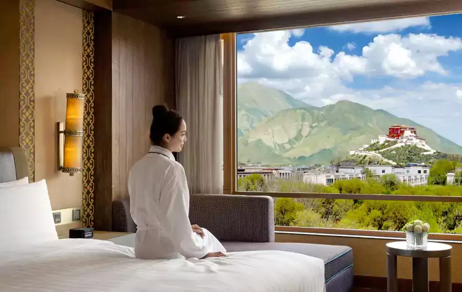 景观房的落地窗则是最佳观景台 景观房的落地窗则是最佳观景台