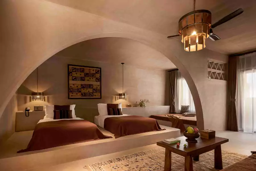 沙漠院落双床房