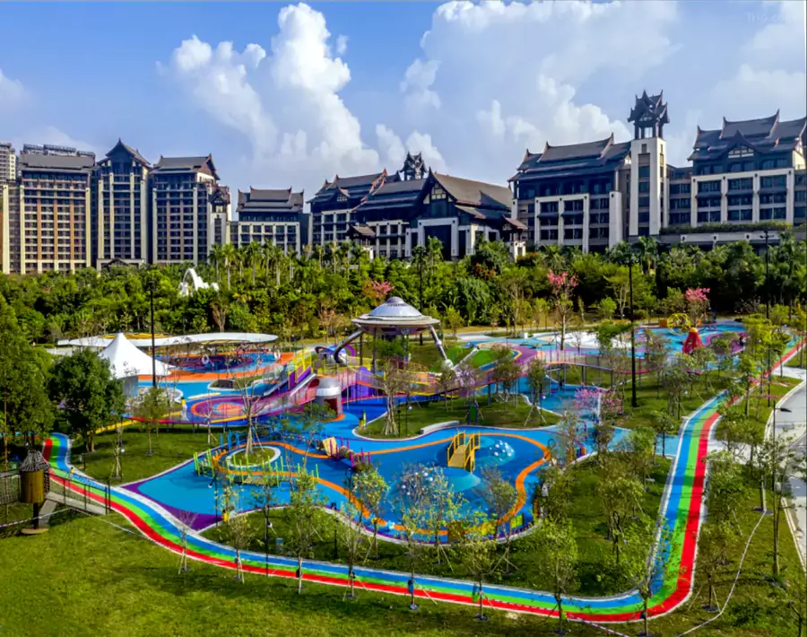 熹乐谷的亲子设施更是 “天花板级别”