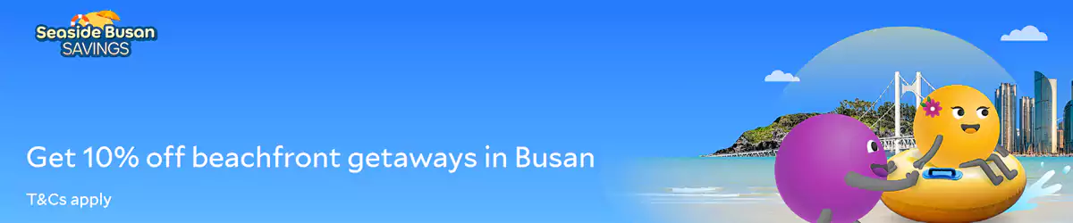 Agoda 韩国优惠：预订釜山酒店额外优惠