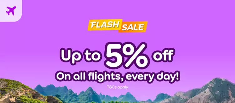 Agoda 预订机票95折