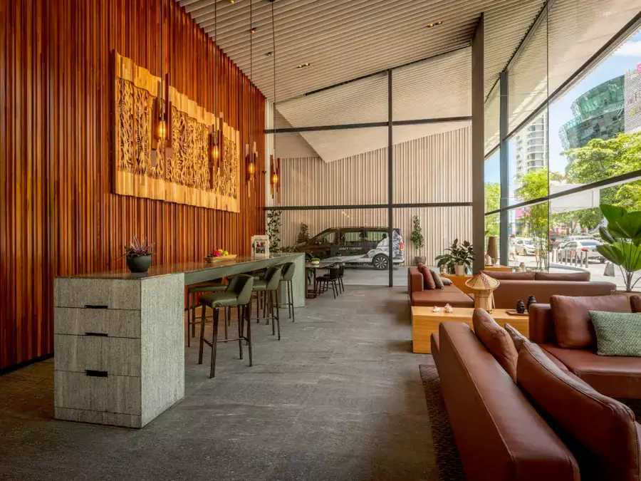 酒店的公共空间里,处处是沙巴的 “专属印记” 酒店的公共空间里,处处是沙巴的 “专属印记”