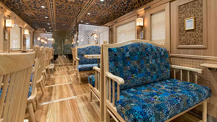 踏入车厢,瞬间被森林的气息包裹 踏入车厢,瞬间被森林的气息包裹